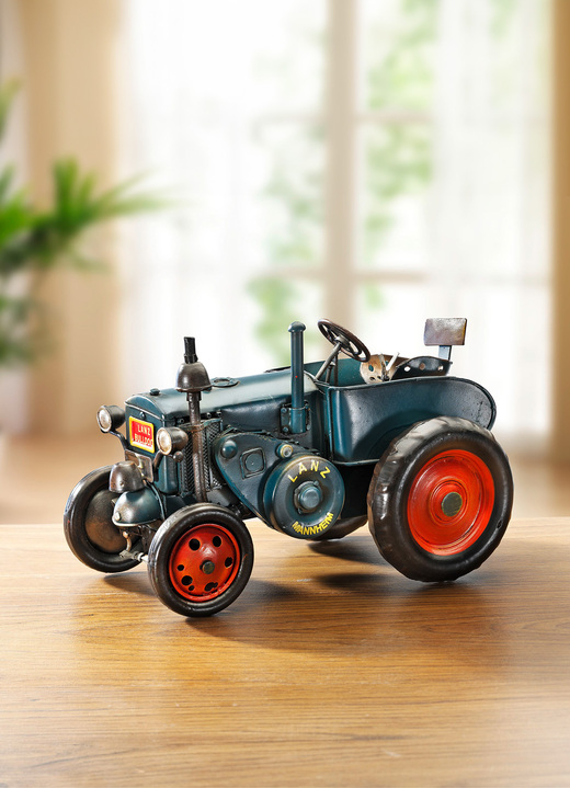 Sammlermodelle - Von Hand gefertigter Traktor Lanz Bulldog, in Farbe GRÜN