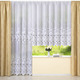 Klassisch - Blumenfenster-Store mit gebogtem Abschluss – Farbe WEISS – Ansicht 3 Klassisch - Blumenfenster-Store mit gebogtem Abschluss, in Größe 136 (H120xB250 cm) bis 174 (H160xB500 cm), in Farbe WEISS – Farbe WEISS – Ansicht 3