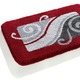 Badgarnituren - Badgarnitur mit 20 mm Florhöhe von Grund – Farbe ROT-GRAU – Ansicht 1 Badgarnituren - Badgarnitur mit 20 mm Florhöhe von Grund, in Größe 100 (Vorleger halbrund, 50/ 80 cm) bis 112 (WC-Deckelbezug, 47/ 50 cm), in Farbe ROT-GRAU – Farbe ROT-GRAU – Ansicht 1