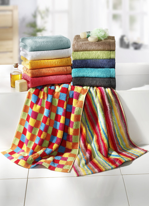 Handtücher - Walkfrottier-Serie aus reiner Baumwolle, in Größe 200 (Handtuch, 50/100 cm) bis 204 (Duschtuch, 70/140 cm), in Farbe ANTHRAZIT UNI
