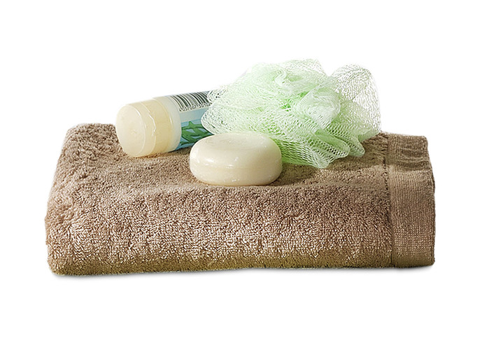 Handtücher - Walkfrottier-Serie aus reiner Baumwolle, in Größe 200 (Handtuch, 50/100 cm) bis 204 (Duschtuch, 70/140 cm), in Farbe DUNKELBLAU Ansicht 4