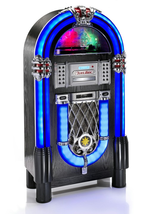 Nostalgie - Karcher JB6608D Plattenspieler-Jukebox mit DAB+, in Farbe BUNT Ansicht 2