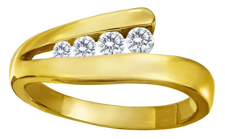 mit Diamanten - Damenring mit Brillanten, in Größe 160 bis 220, in Farbe  Ansicht 2