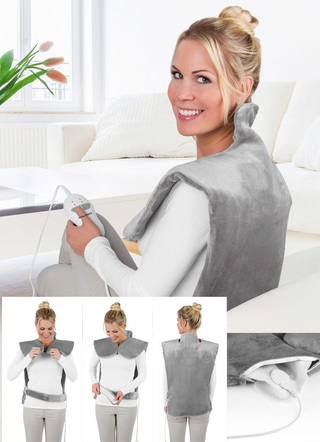 Massage - Vitalmaxx Rücken- und Nacken-Massageheizdecke, in Farbe ANTHRAZIT – Farbe ANTHRAZIT – Ansicht 