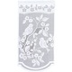 Romantisch - Fenster- und Türbehang Vögelchen, verschiedene Farben – Farbe WEISS – Ansicht 1 Romantisch - Fenster- und Türbehang Vögelchen, verschiedene Farben, in Größe 309 (2xH 80xB40 cm) bis 349 (H180xB90 cm), in Farbe COLORIERT – Farbe WEISS – Ansicht 1