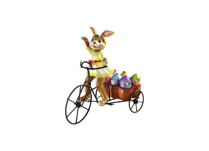 Ostern - Verschiedene Osterhasen mit Vollmilchschokolade, in Farbe SCHWARZ, in Ausführung Osterhasen-Frau Ansicht 1