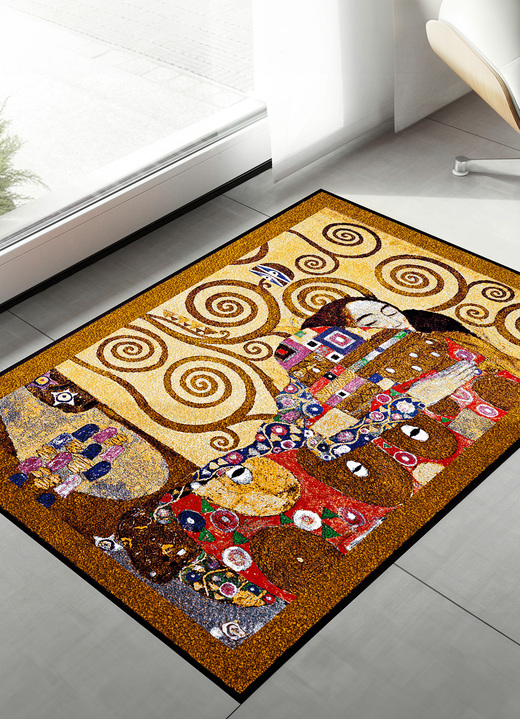 - Strapazierfähige Fußmatte mit rutschsicherer Gummi-Rückseite, in Farbe BUNT Ansicht 2