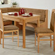 Essgruppen - Stilvolle Esszimmermöbel – Farbe BUCHE-BEIGE Essgruppen - Stilvolle Esszimmermöbel, in Farbe NUSSBAUM-ROT, in Ausführung Eckbankgruppe, 4-teilig, klein