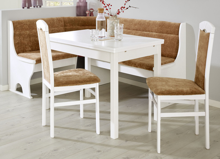 Essgruppen - Stilvolle Esszimmermöbel, in Farbe WEISS-BEIGE, in Ausführung 2er-Set Stühle Ansicht 1