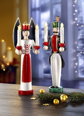 LED-Figuren, 2er-Set, mit Fernbedienung