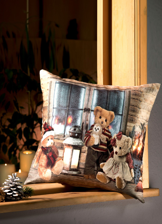 Wohnaccessoires - Kissenbezug Teddybären, in Farbe BUNT