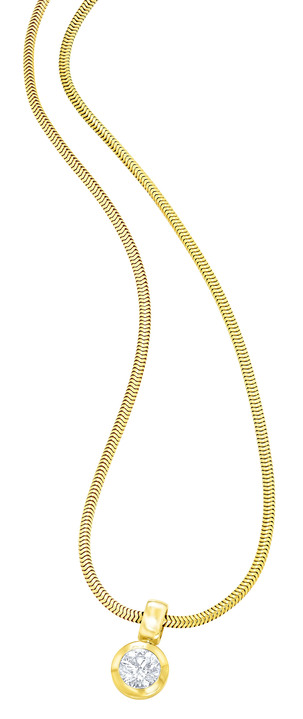 mit Diamanten - Anhänger mit Brillant, in Farbe  Ansicht 2