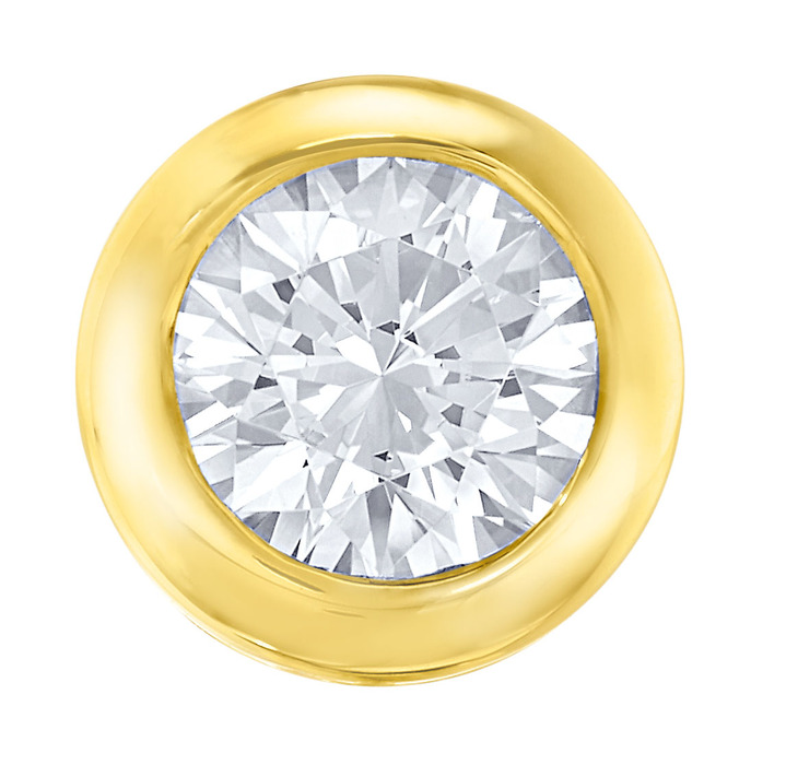 mit Diamanten - Ohrstecker mit Brillanten, in Farbe  Ansicht 2