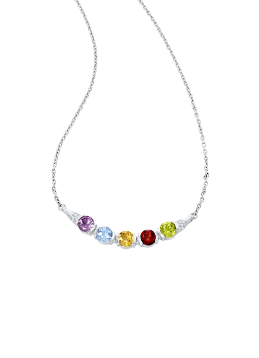 Halsketten & Armbänder - Halskette mit Edelsteine Ansicht 2 Halsketten & Armbänder - Halskette mit Edelsteine, in Farbe  Ansicht 2
