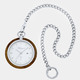 Accessoires - Taschenuhr mit Walnuss und Edelstahl Gehäuse, in Farbe  – Ansicht 2