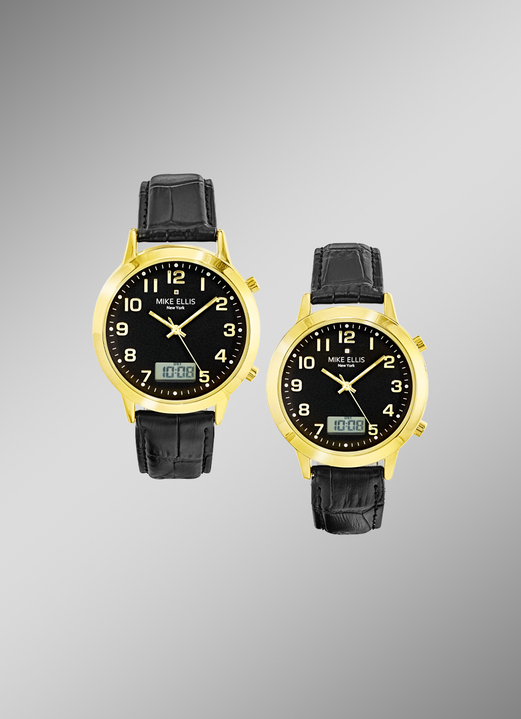 Funkuhren - Partnerfunkuhren der Marke Mike Ellis New York Ansicht 2 Funkuhren - Partnerfunkuhren der Marke Mike Ellis New York, in Farbe , in Ausführung Herrenuhr Ansicht 2