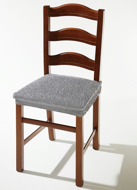 - Sitzflächen-Bezug in beliebter Stretch-Qualität, in Größe 106 (Sitzflächen-Bezug) bis 112 (Sitzflächen-Bezug, 2er-Set), in Farbe SILBER