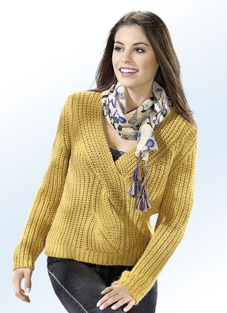 Pullover in 2 Farben mit Alpaka