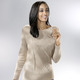 Pullover - Pullover in Strukturmix – Farbe BEIGE Pullover - Pullover in Strukturmix, in Größe 038 bis 052, in Farbe SCHWARZ