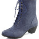 Stiefel & Stiefeletten - Andrea Conti, modische Damen-Stiefeletten, Winterschuhe, mit Reißverschluss, in Größe 036 bis 042, in Farbe ECRU – Farbe MARINE – Ansicht 1