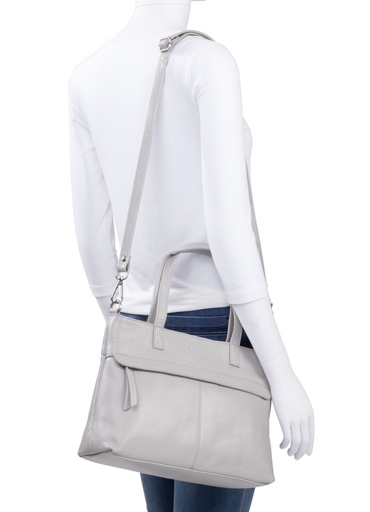 Taschen - Laurina, Tasche, Damen, ein abnehmbarer, verstellbarer Umhängeriemen, in Farbe KIESEL Ansicht 3