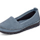Komfortschuhe - Gemini Mokassin-Slipper mit toller Prägung, in Größe 036 bis 042, in Farbe JEANSBLEU – Farbe JEANSBLEU – Ansicht 1