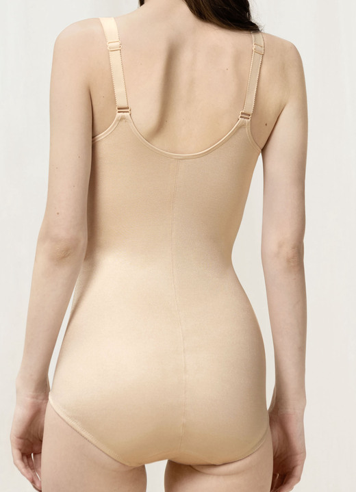 Korseletts - Triumph Doreen+Cotton Hosenkorselett mit bestickten Obercups, in Größe 080 bis 110, in Cup B, in Farbe PUDER Ansicht 3