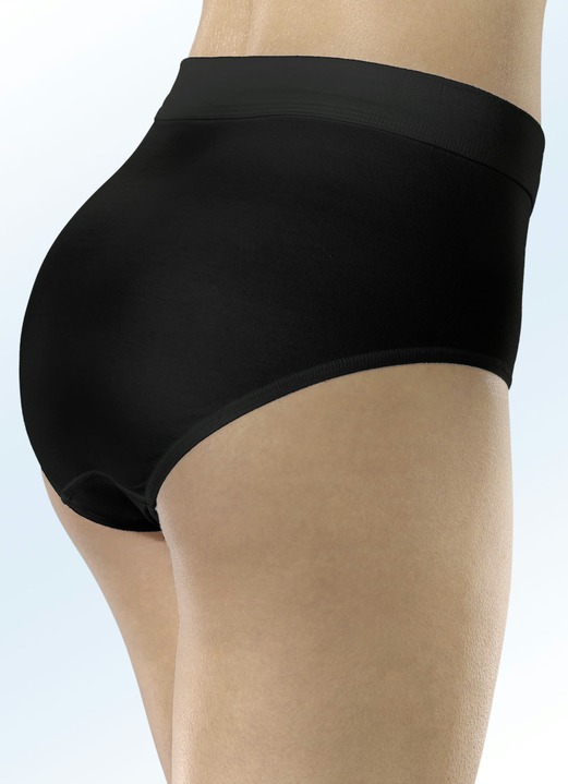 Slips - Speidel Dreierpack Slips mit Dehnbund, in Größe 038 bis 050, in Farbe SCHWARZ Ansicht 1