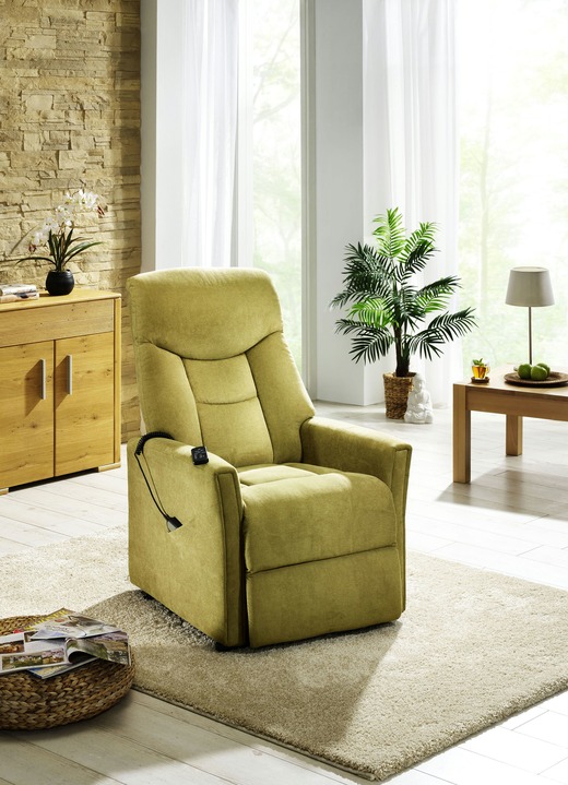 TV- & Relaxsessel - TV-Sessel mit Motor und Aufstehhilfe in verschiedenen Farben, in Farbe GRÜN Ansicht 1
