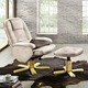 TV- & Relaxsessel - Relax-Sessel mit Hocker – Farbe CREME TV- & Relaxsessel - Relax-Sessel mit Hocker, in Farbe BRAUN
