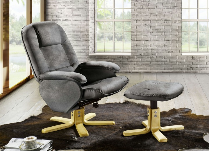 TV- & Relaxsessel - Relax-Sessel mit Hocker Ansicht 3 TV- & Relaxsessel - Relax-Sessel mit Hocker, in Farbe BRAUN Ansicht 3