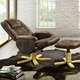 TV- & Relaxsessel - Relax-Sessel mit Hocker – Farbe BRAUN TV- & Relaxsessel - Relax-Sessel mit Hocker, in Farbe BRAUN
