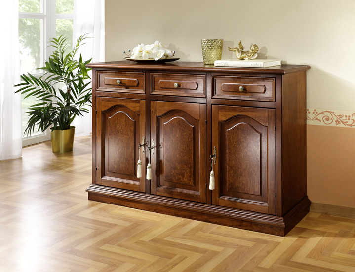 Sideboards & Kommoden - Teilmassive Kommode mit Echtholzfurnier, in Farbe KIRSCHBAUM, in Ausführung Kommode, 1-türig Ansicht 4