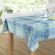 Heimtextilien - Tischdecke aus 100% Baumwolle mit Acryl-Versiegelung, in Größe 110 (Tischdecke, 110/140 cm) bis 190 (Tischdecke oval, 140/190 cm), in Farbe BLAU – Farbe BLAU – Ansicht 1