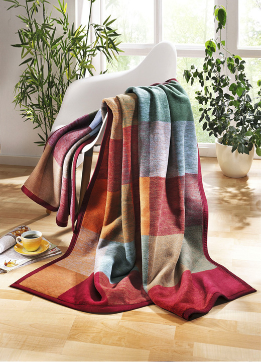 Decken - Schlafdecke mit Cotton made in Africa, in Farbe MULTICOLOR