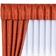 Klassisch - Querbehang mit edlem Glanz. – Farbe TERRA – Ansicht 1 Klassisch - Querbehang mit edlem Glanz., in Größe 830 (H35xB200 cm) bis 844 (H35xB750 cm), in Farbe TERRA – Farbe TERRA – Ansicht 1