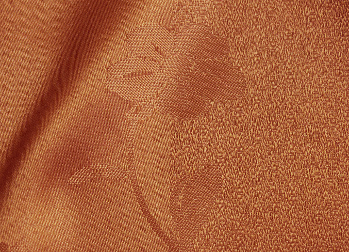 Klassisch - Querbehang mit edlem Glanz. Ansicht 3 Klassisch - Querbehang mit edlem Glanz., in Größe 830 (H35xB200 cm) bis 844 (H35xB750 cm), in Farbe TERRA Ansicht 3