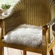 Wohnaccessoires - Merino-Lammfell-Sitzauflage in Tierform – Farbe NATURWEISS – Ansicht 1 Wohnaccessoires - Merino-Lammfell-Sitzauflage in Tierform, in Farbe NATURWEISS – Farbe NATURWEISS – Ansicht 1