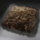 Wohnaccessoires - Merino-Lammfell-Sitzauflage in Tierform – Farbe BRAUN – Ansicht 2 Wohnaccessoires - Merino-Lammfell-Sitzauflage in Tierform, in Farbe NATURWEISS – Farbe BRAUN – Ansicht 2