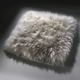 Wohnaccessoires - Merino-Lammfell-Sitzauflage in Tierform – Farbe TAUPE – Ansicht 2 Wohnaccessoires - Merino-Lammfell-Sitzauflage in Tierform, in Farbe NATURWEISS – Farbe TAUPE – Ansicht 2