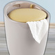 Badmöbel - Sitzhocker mit Stauraum – Farbe TAUPE Badmöbel - Sitzhocker mit Stauraum, in Farbe WEISS