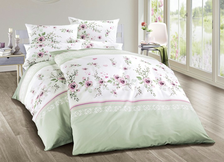 Bettwäschegarnituren - Jersey  Bettwäsche-Garnitur aus 100% Baumwolle, in Größe 111 (40/80 cm + 135/200 cm) bis 412 (4-teiliges Sparset: 2x 80/80 cm + 2x 135/200 cm), in Farbe LILA Ansicht 2