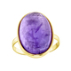 mit Edelsteinen - Damenring mit echt Amethyst-Cabochon, in Größe 160 bis 220, in Farbe  – Ansicht 2