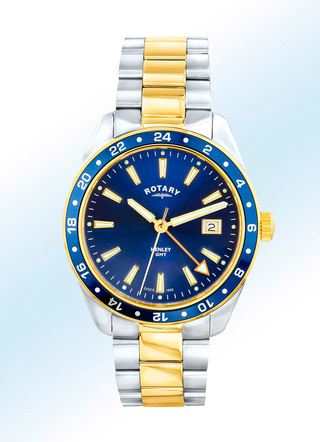 Sportliche Herrenuhr in bicolor