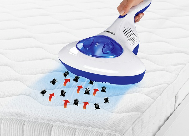 Staubsauger - Akku-Milbensauger mit UVC-Lampe, in Farbe BLAU-WEISS