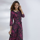 Freizeitkleider - Kleid mit Bindegürtel in Schlupfform – Farbe NACHTBLAU-CHIANTI Freizeitkleider - Kleid mit Bindegürtel in Schlupfform, in Größe 036 bis 052, in Farbe NACHTBLAU-TÜRKIS