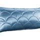 Tagesdecken - Edel glänzende Tagesdecke und Kissenbezüge mit Steppung in Muscheloptik – Farbe BLAU – Ansicht 2 Tagesdecken - Edel glänzende Tagesdecke und Kissenbezüge mit Steppung in Muscheloptik, in Größe 873 (für Einzelbett, 135x210 cm) bis 924 (1 Kissenbezug, 40 x 80 cm), in Farbe WEINROT – Farbe BLAU – Ansicht 2