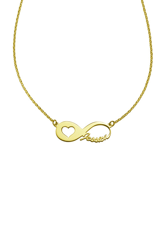 - Individuelle Namenskette mit Ihrem Namen, in Farbe , in Ausführung Silber 925/- vergoldet Ansicht 2