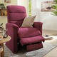 TV- & Relaxsessel - Relax-Sessel mit doppelter Federung – Farbe ROT – Ansicht 2 TV- & Relaxsessel - Relax-Sessel mit doppelter Federung, in Farbe CAPPUCCINO – Farbe ROT – Ansicht 2