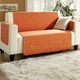 Sessel- & Sofaüberwürfe - Sessel-,Couch- und Armlehnenschoner mit Bandeinfassung, in Größe 101 (Sesselschoner, 50x150 cm) bis 865 (2 Armlehnenschoner, 50x 70 cm), in Farbe NUSS – Farbe ORANGE – Ansicht 5